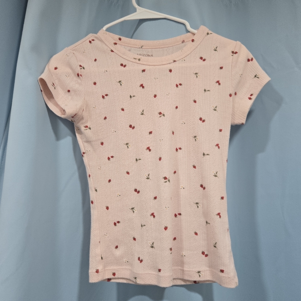 Arizona Jean Co Pink Strawberry Shortsleeve